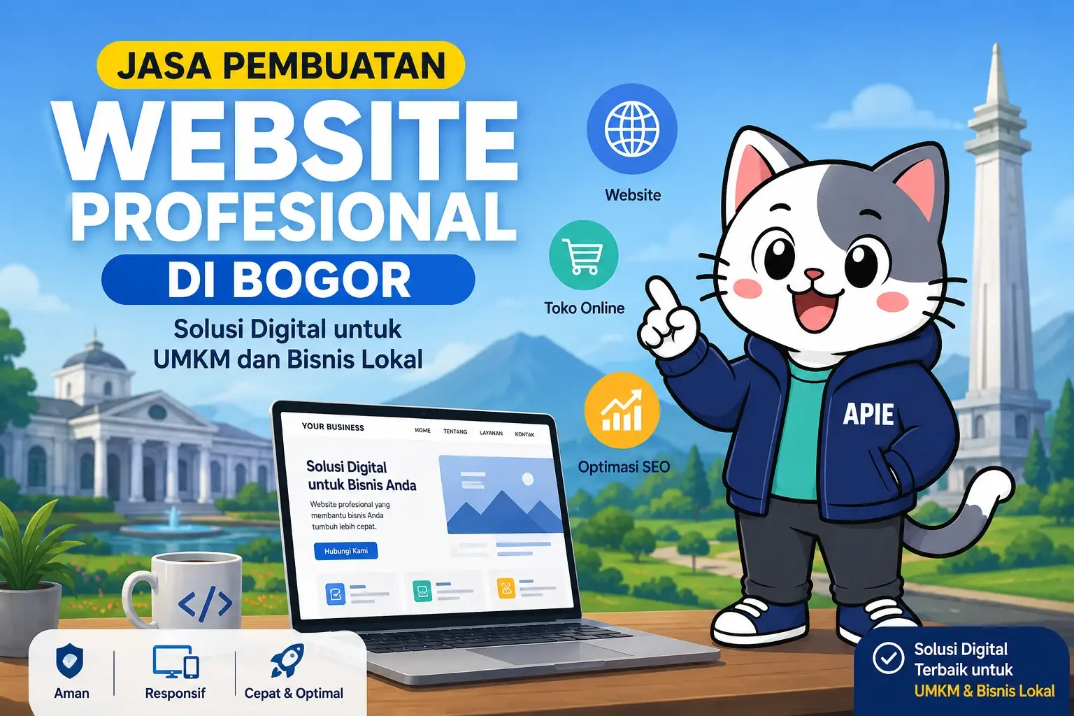 Gambar utama untuk artikel: Jasa Pembuatan Website Bogor – Solusi Web Murah, Cepat & Profesional